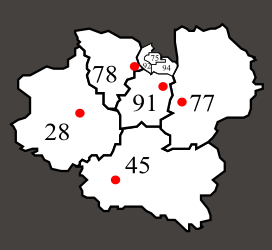 Zone d'intervention des Bétons de Clara : Départements 28,45, 77, 78, 91, 92, 94 et 75.